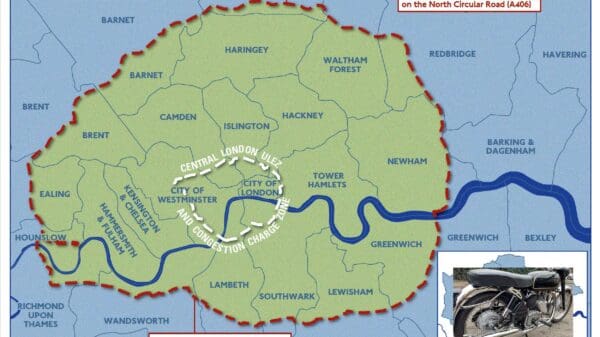 London ULEZ boundary map