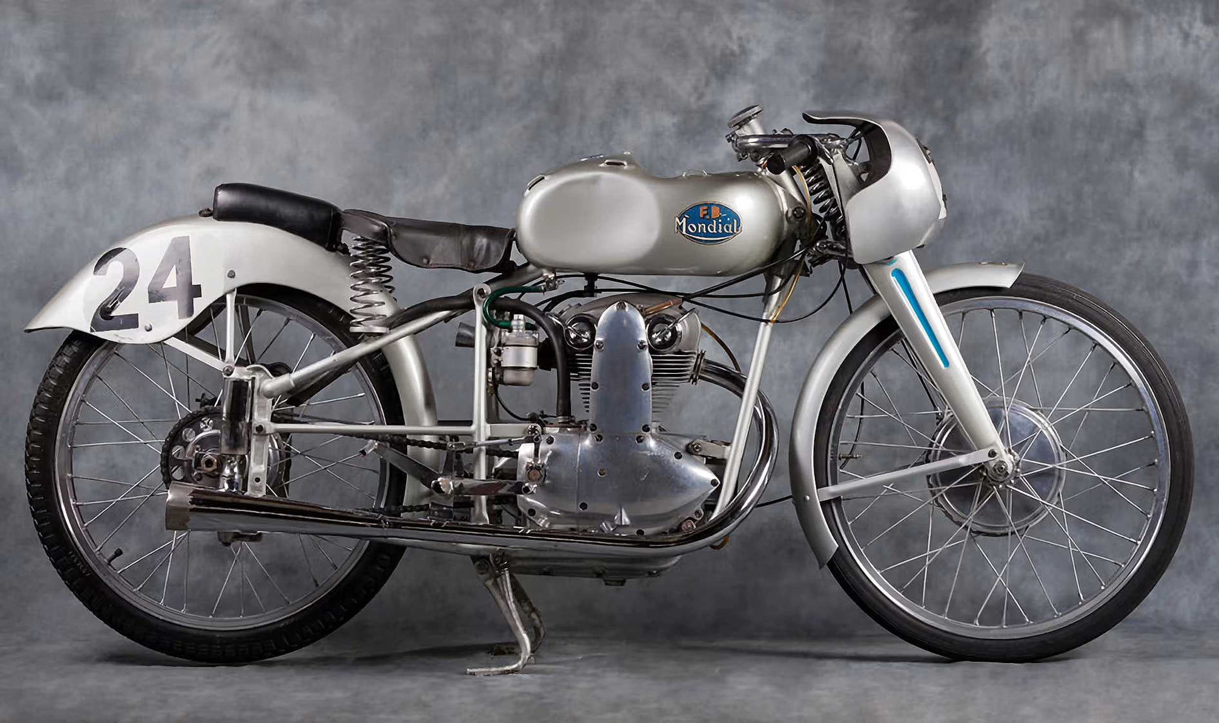 1952 Mondial 125 Monoalbero GP in original unrestored condition, as raced by factory riders and privateers