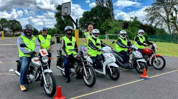 Compulsory Basic Training (CBT) is the first stage for new riders. Photo: Book CBT Now