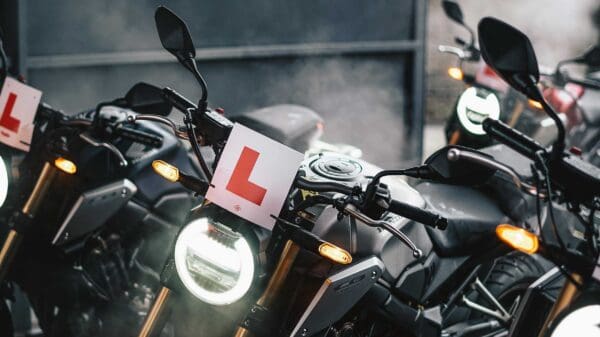 motorcycle L plate