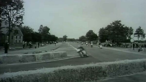 Geoff Duke in the lead of the 1954 Dutch TT