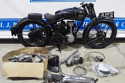 Rudge Rapid motorcycle project. 1936. 245cc