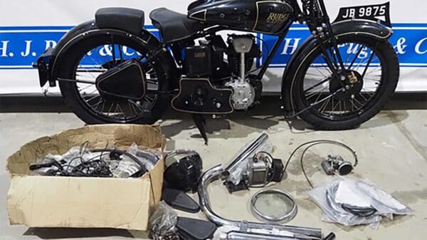 Rudge Rapid motorcycle project. 1936. 245cc
