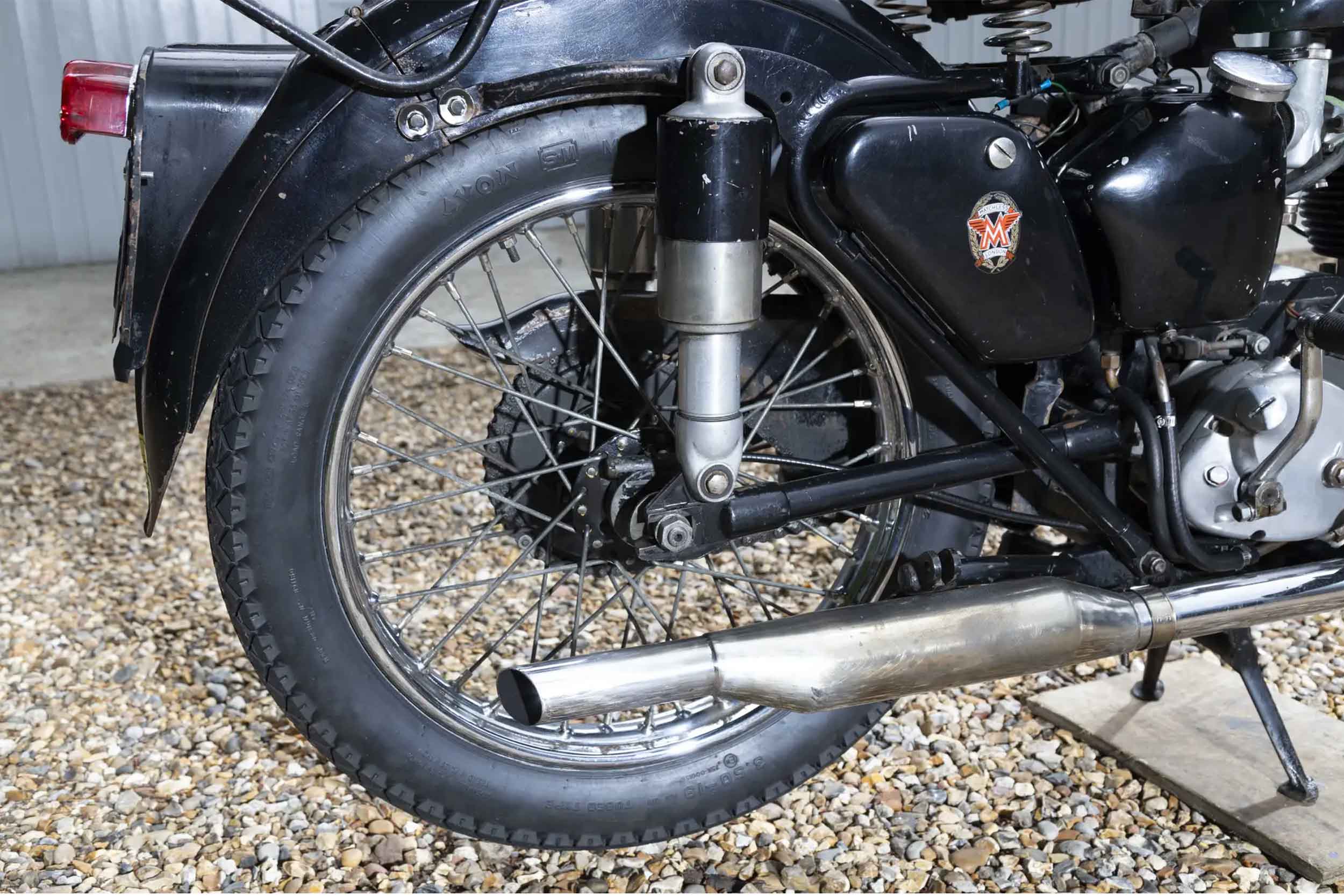Rear shock absorbers are what's nicknamed 'Jampots'