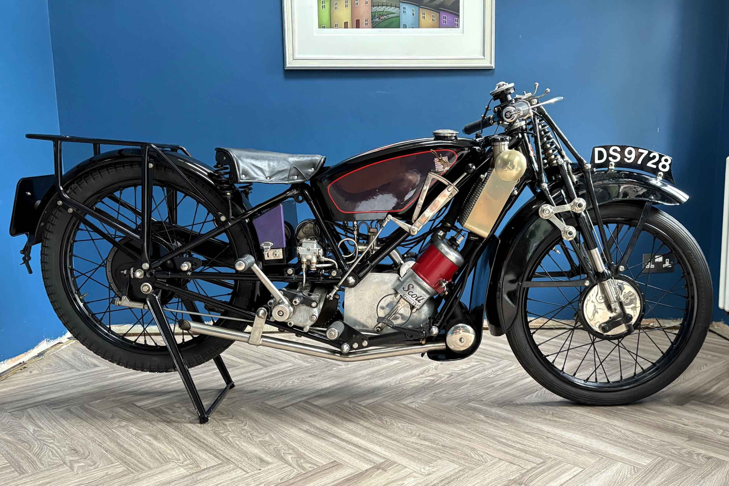 1927 Scott Flying Squirrel — water-cooled ingenuity meets inter-war British sporting spirit. A rare survivor from one of motorcycling’s most innovative marques.